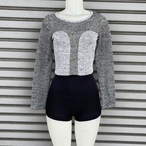 Love Culture Gray Crop Top Size M